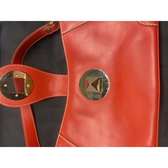 Sale kate spade~ Y2K leather short shoulder strap bag In Red Diamond Lock - Picture 7 of 16